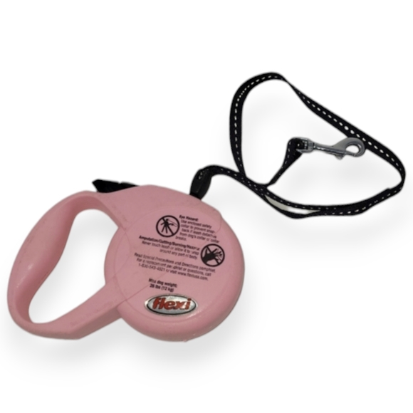 FLEXI PINK CLASSIC CORD RETRACTABLE DOG LEASH CLASSIC 1 - Picture 3 of 6